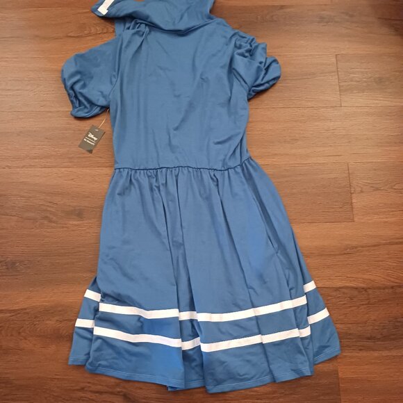 Disney Her Universe Dress Womens NWT M Blue Donald Duck Sailor Cosplay Pockets - Picture 7 of 7
